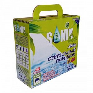 SonixBio Active Концентрированный стиральный порошок на 48 стирок 2,7 кг