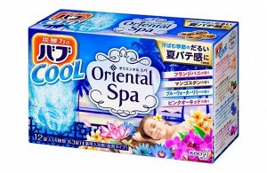 KAO "Bub Oriental Spa" Шипучая соль для ванны в таблетках, четыре восточных аромата, 12шт по 40гр
