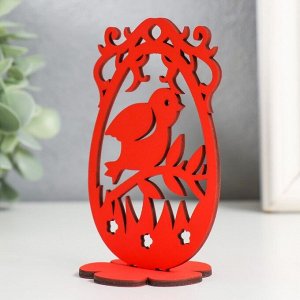 Декор Пасхальный "Птенчик" 6,5х5х10,3 см (набор 2 детали) красный