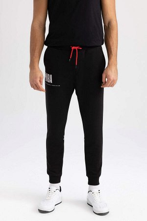 Спортивные беговые брюки Defacto Fit NBA Slim Fit с эластичными штанинами