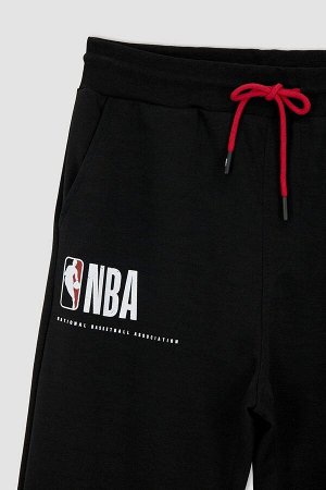 Спортивные беговые брюки Defacto Fit NBA Slim Fit с эластичными штанинами