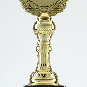 Кубок 068, наградная фигура, золото, подставка пластик, 23.5x8x7.5 см
