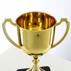 Кубок золото 013 В, наградная фигура, подставка пластик, 18.5 см