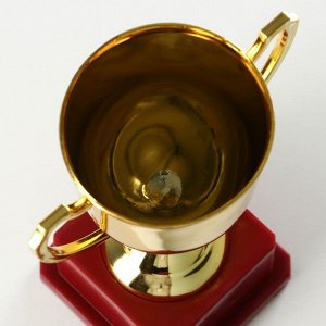 Кубок золото 012, наградная фигура, подставка пластик, 19.2x11.5x8 см