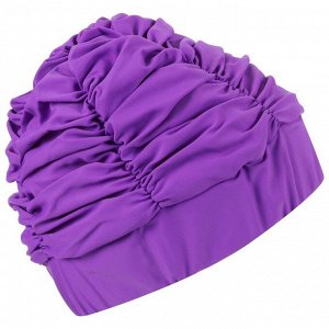 СИМА-ЛЕНД Шапочка для плавания объёмная с подкладом, лайкра, цвет фиолетовый