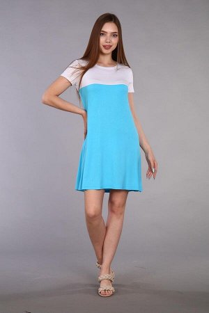 Фаянс - платье голубой