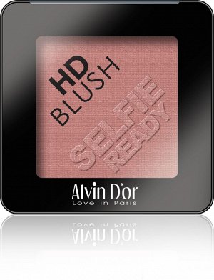 ALVIN D'OR B-2 Румяна для лица пудровые HD BLUSH Selfie Ready 6гр. (тон 04 - марсала)