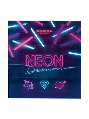 PARISA Тени - палитра Е-716 NEON DEMON 16 оттенков №4 (неоновая палитра)