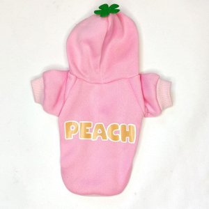 Футболка "PEACH" из футера с начесом для кошек и собак