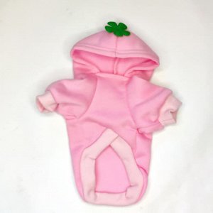 Футболка "PEACH" из футера с начесом для кошек и собак