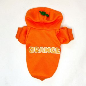 Футболка "ORANGE" из футера с начесом для кошек и собак
