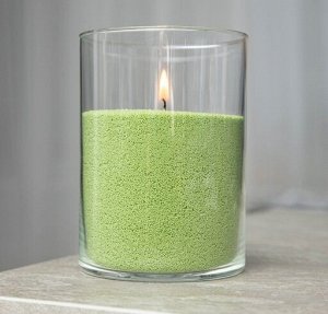 Воск ароматизированный гранулированный для насыпных свечей. Зеленый. 300 г.