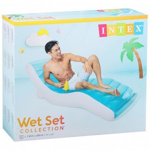 Шезлонг надувной для плавания, 191x99 см, голубой, 56874EU INTEX