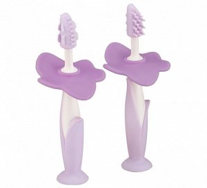ROXY-KIDS - Набор: зубные щетки-массажеры для малышей (Цвет лавандовый) 4мес+