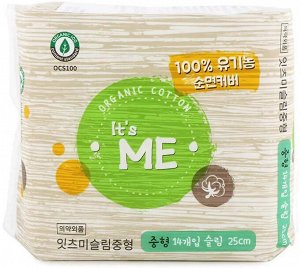 IT`S ME Organic Прокладки гигиенические Regular 25см (12шт)