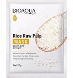 BIOAQUA Mask Added Rice Extract Увлажняющая тканевая маска для лица с экстрактом риса, 25 г./Китай