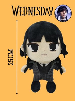 Мягкая игрушка Уэнсдей Аддамс Wednesday Addams 25см