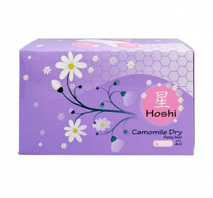 HOSHI Chamomile Dry с ароматом ромашки Прокладки гигиенические ежедневные Panty Liner (150мм), 40шт