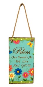 Декоративная табличка "Bless our family" Модель: НА ФОТО