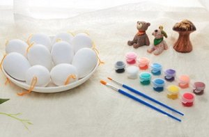 Творческий набор "Пасхальные яйца (белые)" В наборе: 10 яиц
