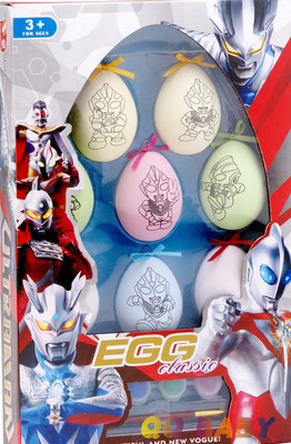 Подарочный творческий набор для раскрашивания В наборе: 8 яиц (6 цветных + 2 белых) + краска (6 цветов) + кисть. Размер яйца: 4.