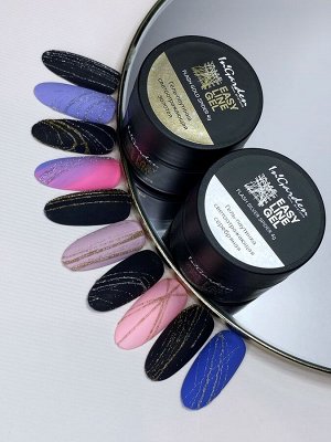 Светоотражающая гель-паутинка easy line gel flash gold spide, 4г