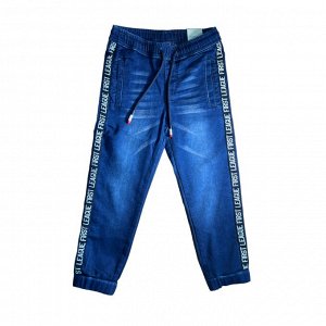 Темно-синие брюки джинсовые для мальчика