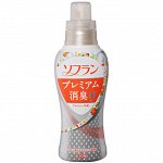 JP/ Lion Soflan Premium Deodorant Aroma Soap Кондиционер д/белья, Арома мыло, 550мл