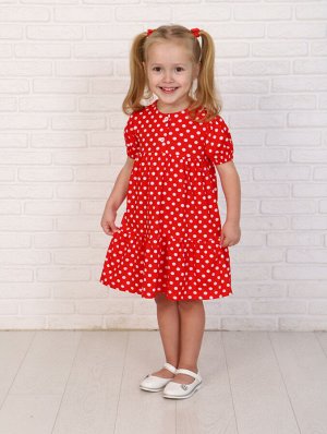 Платье для девочки красное