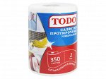 Салфетка TODO Универсальная протирочная 2сл,белый цвет