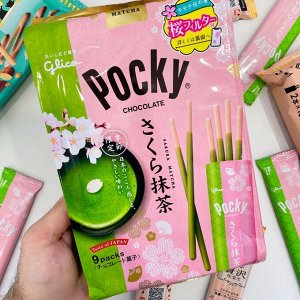 Pocky Sakura Matcha 114g - Поки матча сакура. 9шт