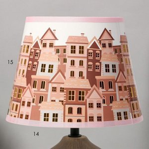 Настольная лампа "Дом" Е14 15Вт коричневый 20х20х32 см RISALUX