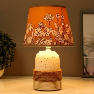 Настольная лампа "Романтика" Е14 15Вт коричневый 31х20х20см RISALUX