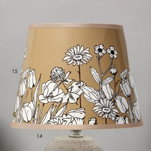 Настольная лампа "Романтика" Е14 15Вт коричневый 31х20х20см RISALUX