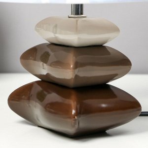 Настольная лампа с абажуром RISALUX «Морская волна», Е14, 15 Вт, 20x20x28 см