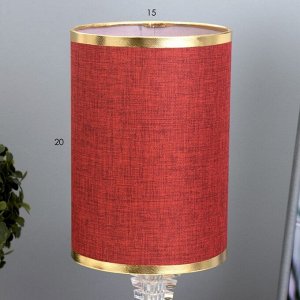 Настольная лампа "Мелисса" Е27 40Вт золото-бордовый 14х14х29,5 см RISALUX
