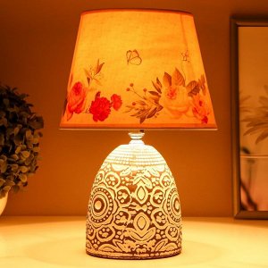 Настольная лампа "Цветы" Е14 15Вт 20х20х30 см RISALUX