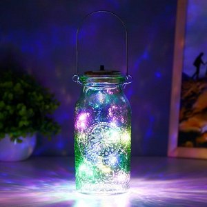 Фигурка светящаяся RISALUX «Деллос», LED-ночник, от батареек, зелёный, 7x7x17.5 см