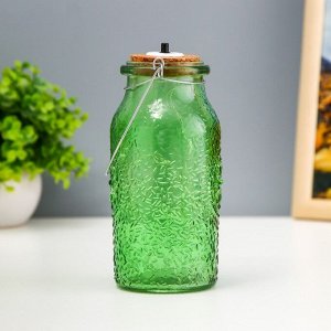 Фигурка светящаяся RISALUX «Деллос», LED-ночник, от батареек, зелёный, 7x7x17.5 см