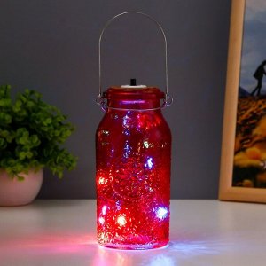 Фигурка светящаяся RISALUX «Деллос», LED-ночник, от батареек, красный, 7x7x17.5 см