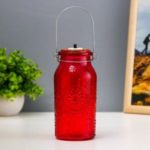 Фигурка светящаяся RISALUX «Деллос», LED-ночник, от батареек, красный, 7x7x17.5 см