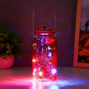 Фигурка светящаяся RISALUX «Деллос», LED-ночник, от батареек, красный, 7x7x17.5 см