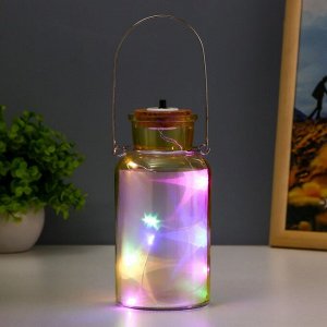 Фигурка светящаяся RISALUX «Анде», LED-ночник, от батареек, жёлтый, 8x8x16.5 см