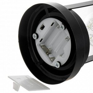 Ночник "Фонарь" LED от батареек ААА чёрный 14х14х27 см RISALUX