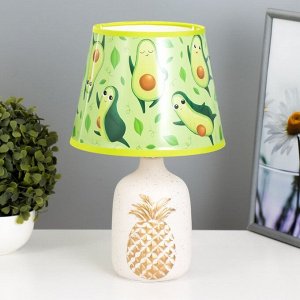 Настольная лампа с абажуром RISALUX «Ананас», Е14, 15 Вт, 20x20x32 см