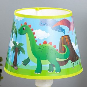 Настольная лампа "Динозавры" Е14 15Вт зеленый 20х20х30 см
