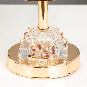 Настольная лампа "Сияна" Е27 40Вт золото 12,5х12,5х39 см RISALUX