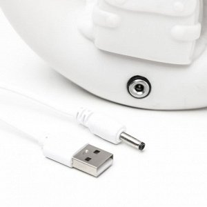 Ночник "Лосяш космонавт" LED USB белый 18х17х7см RISALUX