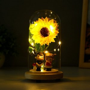 RISALUX Ночник &quot;Цветок&quot; LED от батареек 3ХLR44 10Х10Х18.5 см