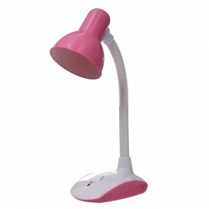 Настольная лампа "Ландри" Е27 40Вт бело-розовый 17х12х44 см RISALUX